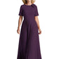 A-Line Chiffon Custom Mother of The Groom Dresses Grandmother Wedding Attire
