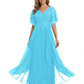 Bling Sequin Chiffon Mother of the Brides Dresses Wedding Party Gowns For Mom