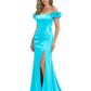 Elegant Mother of the Groom Dresses Mermaid Satin Formal Gown High Slit