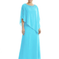 Elegant Mother of Bride Dresses Evening Gowns Trending 2026 Styles with Asymmetric Cape