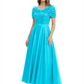 Luxury Formal Dress Sparkling Sequin Top Mother of Bride Dress Silk Satin A-Line Gowns