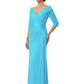 Elegant 3/4 Sleeve Mother of the Brides Dresses Mom Outfits Wedding Satin