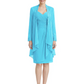 2PCS Knee Length Chiffon Mother of the Brides Dresses Short V-Neck