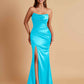 Sexy Soft Satin Mermaid Side Slit Floor-Length Mermaid Bridesmaid Dresses