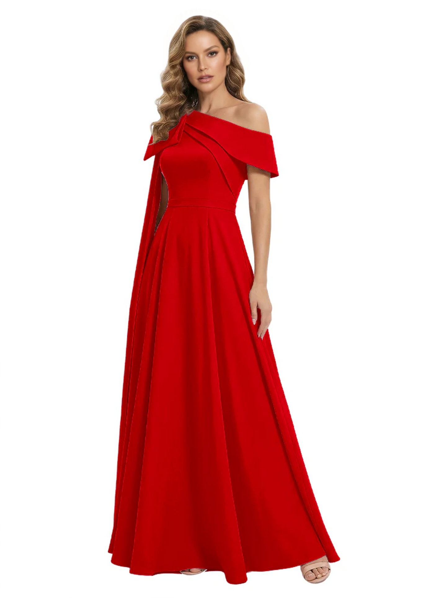 One Shoulder Elegant Mother of the Brides Dresses Mom Outfits Wedding Party