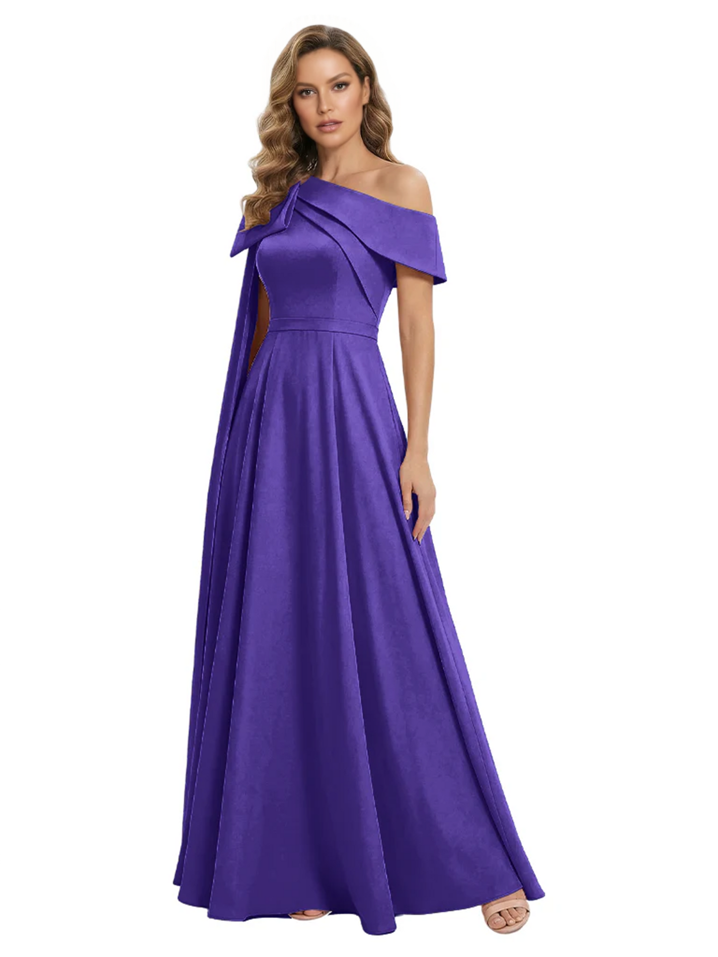 One Shoulder Elegant Mother of the Brides Dresses Mom Outfits Wedding Party