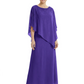 Elegant Mother of Bride Dresses Evening Gowns Trending 2026 Styles with Asymmetric Cape