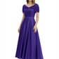 Luxury Formal Dress Sparkling Sequin Top Mother of Bride Dress Silk Satin A-Line Gowns
