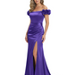 Elegant Mother of the Groom Dresses Mermaid Satin Formal Gown High Slit