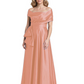Formal Floor-Length Mother of the Bride Gown Sleeveless Satin Maxi Dress with Drape