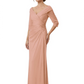 Elegant 3/4 Sleeve Mother of the Brides Dresses Mom Outfits Wedding Satin