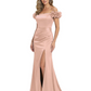 Elegant Mother of the Groom Dresses Mermaid Satin Formal Gown High Slit