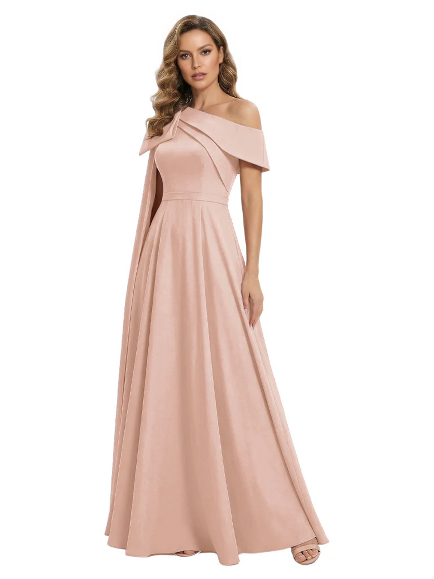 One Shoulder Elegant Mother of the Brides Dresses Mom Outfits Wedding Party