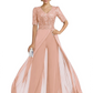V-Neck Chiffon Mother of the Brides Jumpsuits Dresses Floor Length A-Line Lace