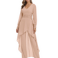Luxury Black Formal Trousers Set High-Low Chiffon Top with Sparkling Beaded Detail
