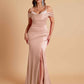 Elegant Soft Satin Mermaid Spaghetti Straps Floor-Length Mermaid Bridesmaid Dresses