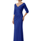 Elegant 3/4 Sleeve Mother of the Brides Dresses Mom Outfits Wedding Satin