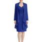 2PCS Knee Length Chiffon Mother of the Brides Dresses Short V-Neck