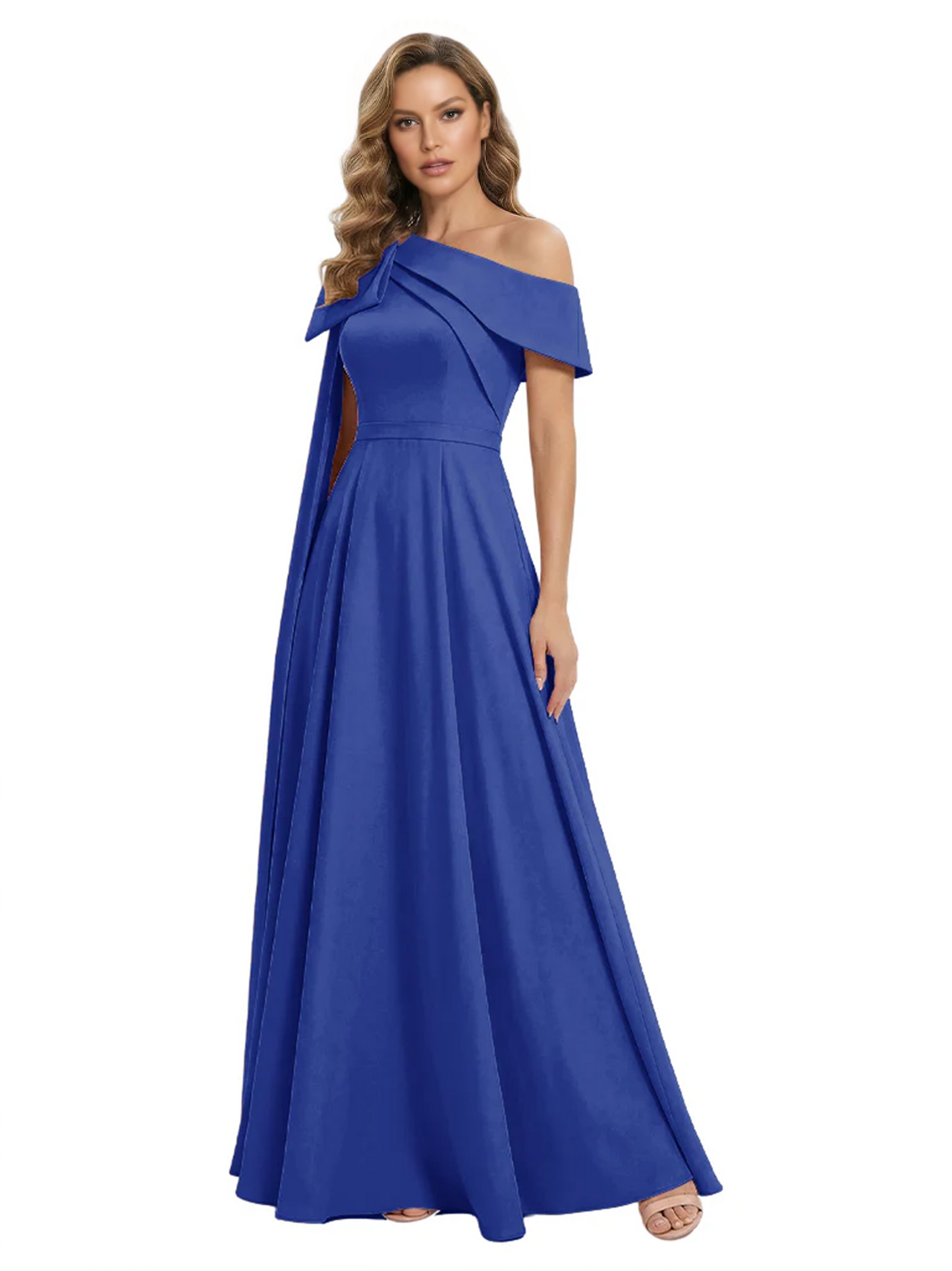 One Shoulder Elegant Mother of the Brides Dresses Mom Outfits Wedding Party