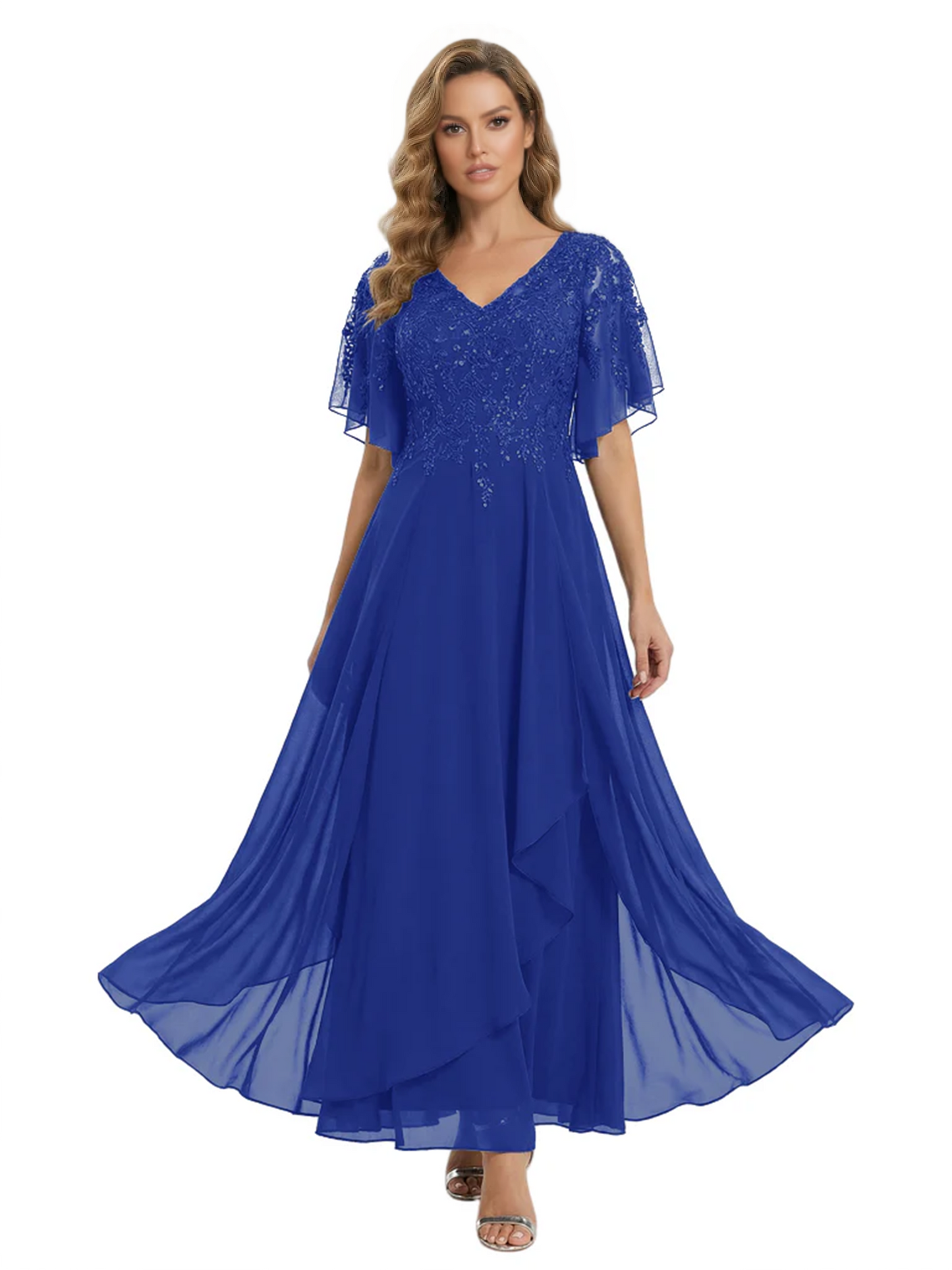 Bling Sequin Chiffon Mother of the Brides Dresses Wedding Party Gowns For Mom