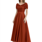 Luxury Formal Dress Sparkling Sequin Top Mother of Bride Dress Silk Satin A-Line Gowns