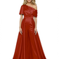 One Shoulder Mother of Bride jumpsuits Formal Gowns Floor Length Detachable Train