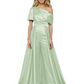 One Shoulder Mother of Bride jumpsuits Formal Gowns Floor Length Detachable Train