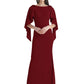 Chiffon Plus Size Dresses Mother of The Bride Dresses Formal 3/4 Sleeve Wedding Gowns