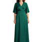 Luxe Silk Satin Mother of The Groom Dresses Grandmother Wedding Formal Wear Attire V-Neck