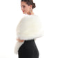 Women's Luxurious Large Winter Faux Fur Scarf Wrap Collar Shrug for Lady Wedding Dinner Party