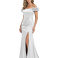 Elegant Mother of the Groom Dresses Mermaid Satin Formal Gown High Slit