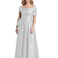 Formal Floor-Length Mother of the Bride Gown Sleeveless Satin Maxi Dress with Drape