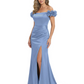 Elegant Mother of the Groom Dresses Mermaid Satin Formal Gown High Slit
