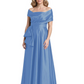 Formal Floor-Length Mother of the Bride Gown Sleeveless Satin Maxi Dress with Drape