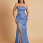 Sexy Soft Satin Mermaid Sweetheart Floor-Length Mermaid Bridesmaid Dresses
