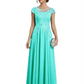 Chic Long A-Line Chiffon Mother of the Brides Dresses Sequin Mom Outfits For Wedding