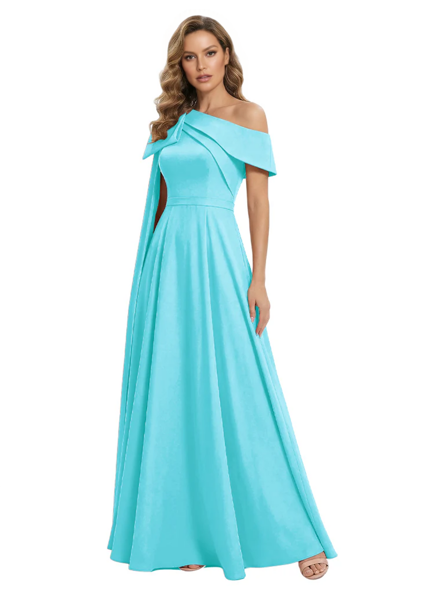 One Shoulder Elegant Mother of the Brides Dresses Mom Outfits Wedding Party