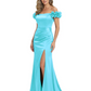 Elegant Mother of the Groom Dresses Mermaid Satin Formal Gown High Slit