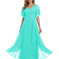 Bling Sequin Chiffon Mother of the Brides Dresses Wedding Party Gowns For Mom
