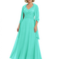 Luxury Formal Mother of Bride Dress Sparkling Sequin Top & Flowy Chiffon Skirt with Shawl