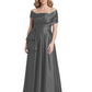 Formal Floor-Length Mother of the Bride Gown Sleeveless Satin Maxi Dress with Drape