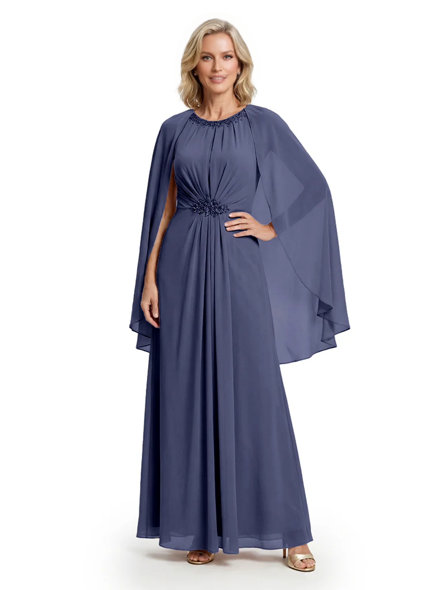 Floor Length Chiffon Mother of the Brides Dresses Wedding Party Gowns For Mom