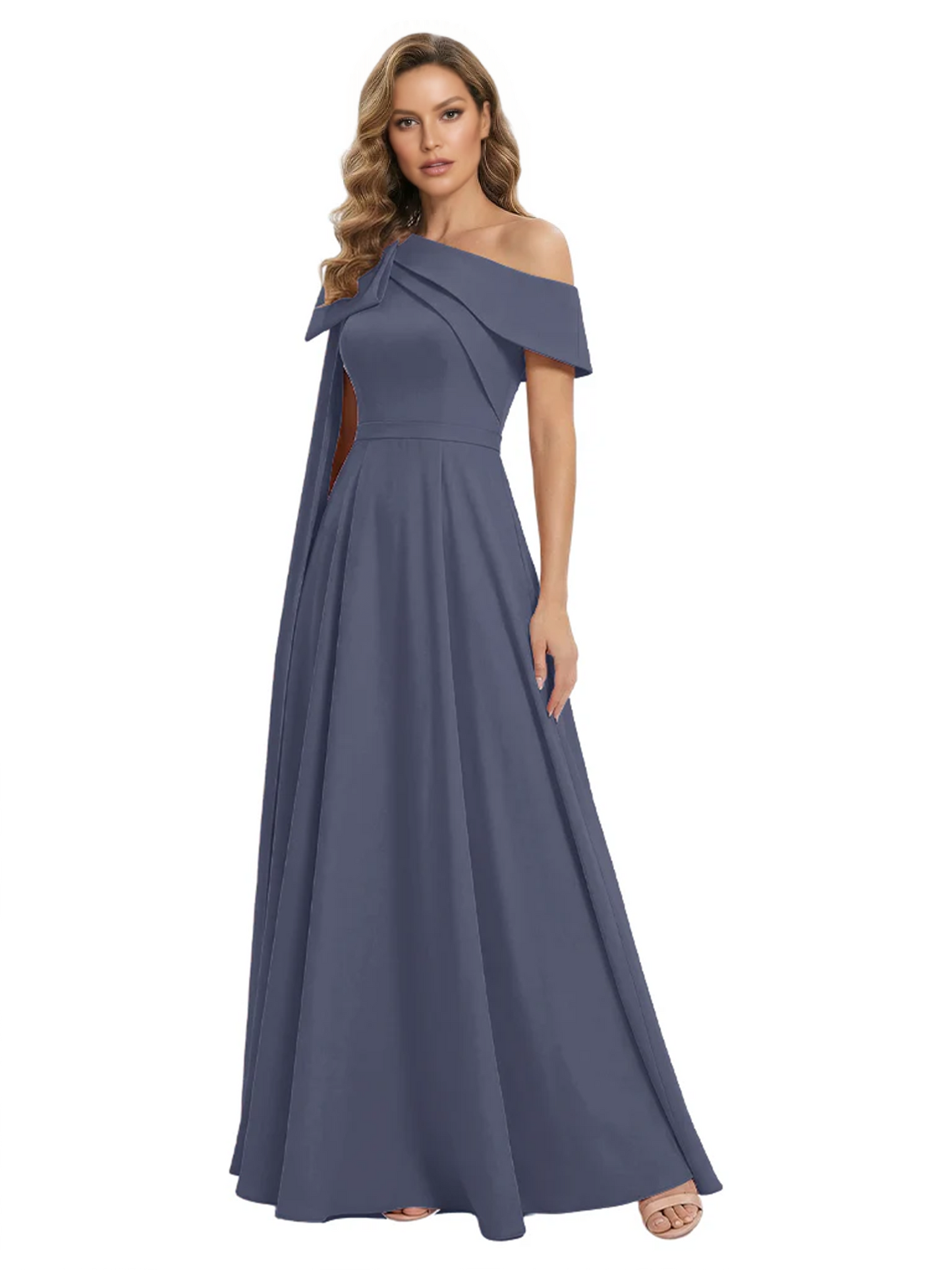 One Shoulder Elegant Mother of the Brides Dresses Mom Outfits Wedding Party