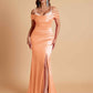 Elegant Soft Satin Mermaid Spaghetti Straps Floor-Length Mermaid Bridesmaid Dresses