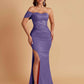 Sexy Soft Satin Mermaid One Shoulder Floor-Length Mermaid Bridesmaid Dresses