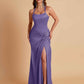 Gorgeous Square Criss Cross Soft Satin Side Slit Floor-Length Mermaid Bridesmaid Dresses