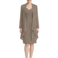 2PCS Knee Length Chiffon Mother of the Brides Dresses Short V-Neck