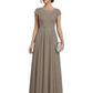 Chic Long A-Line Chiffon Mother of the Brides Dresses Sequin Mom Outfits For Wedding