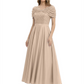 Luxury Formal Dress Sparkling Sequin Top Mother of Bride Dress Silk Satin A-Line Gowns