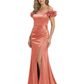 Elegant Mother of the Groom Dresses Mermaid Satin Formal Gown High Slit
